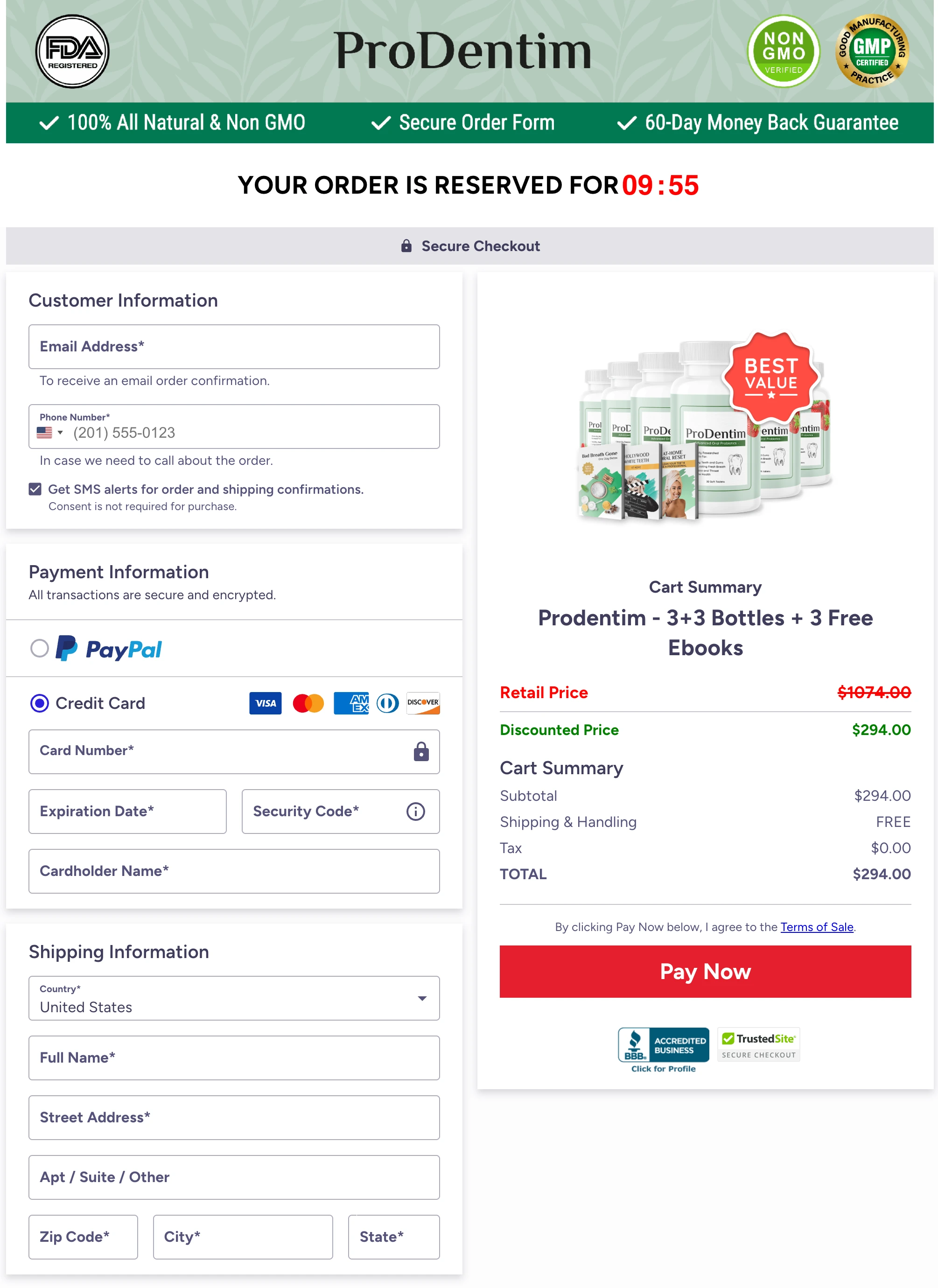ProDentim add to cart